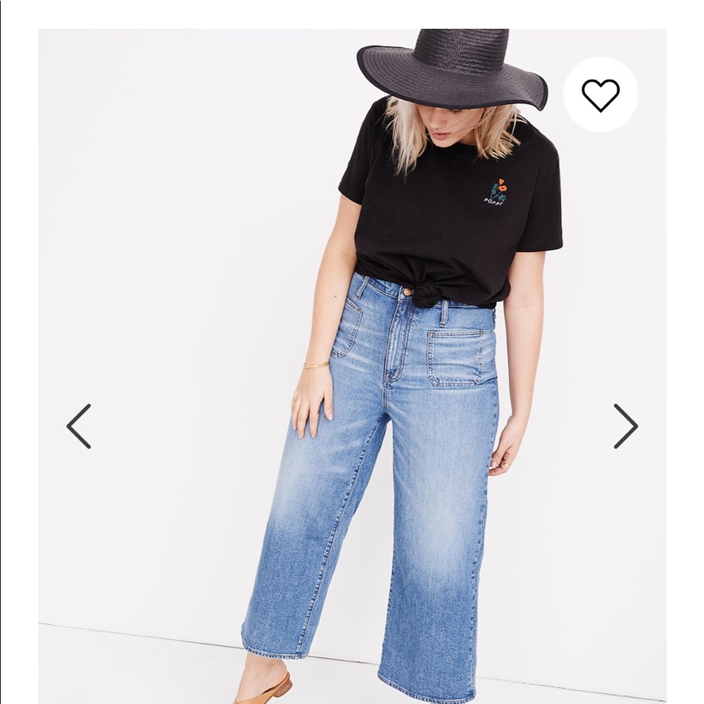 Made well high waisted crop wide leg